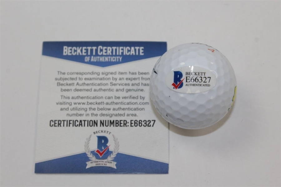 Bryson Dechambeau Signed Masters Titleist Logo Golf Ball BECKETT #E66327