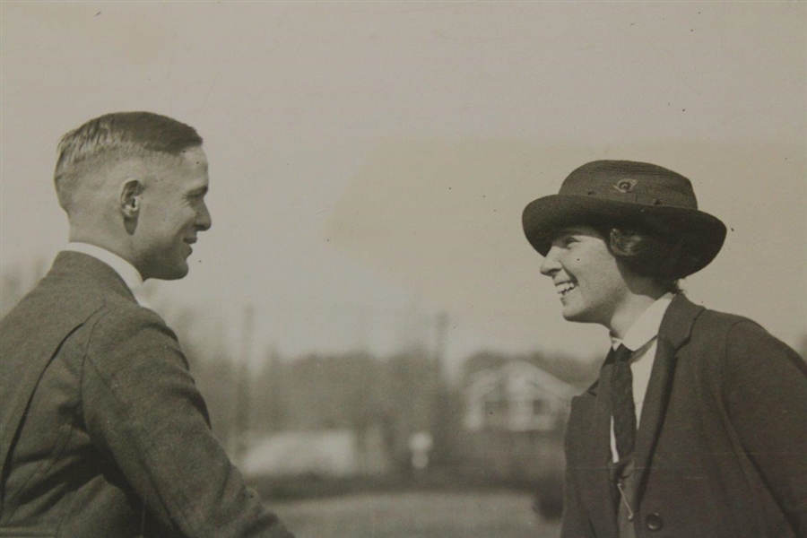 1921 Bobby Jones & Alexa Stirling Type 1 Shake Hands Photo - Jones Age 19 PSA #84810223