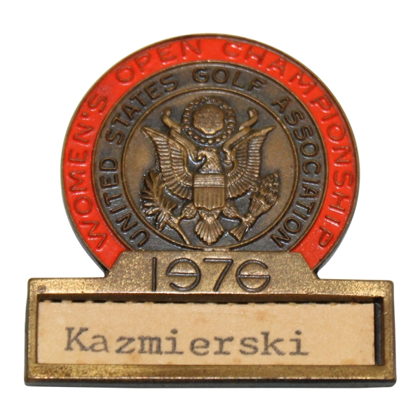 Joyce Kazmierski’s 1976 Women’s U.S. Open Contestant Badge - Rolling Green Golf Club