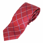 Augusta National Golf Club Masters Red with Thin Navy/Lt Blue/White Stripes Necktie - Used