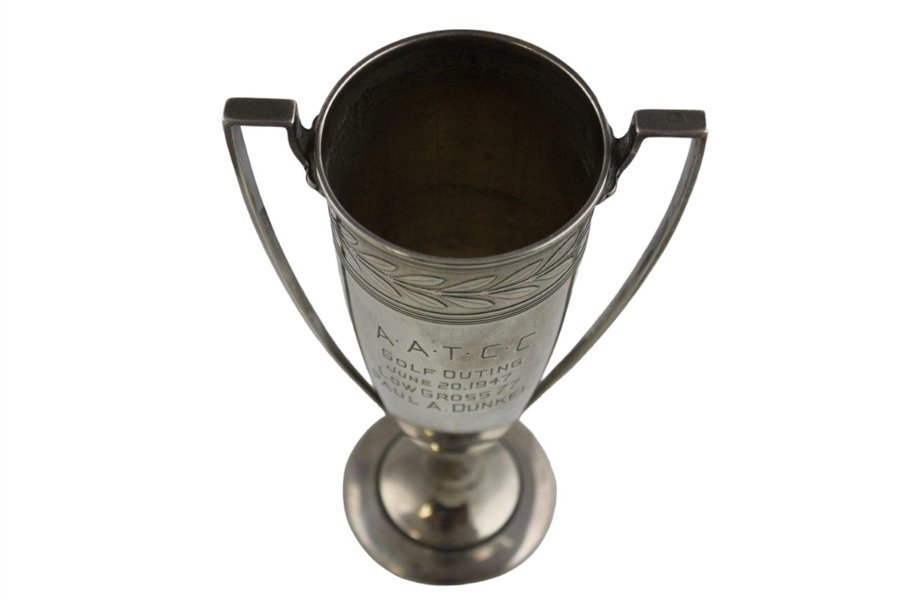 1947 AATCC Golf Outing Low Gross Tiffany & Co. Sterling Silver Trophy
