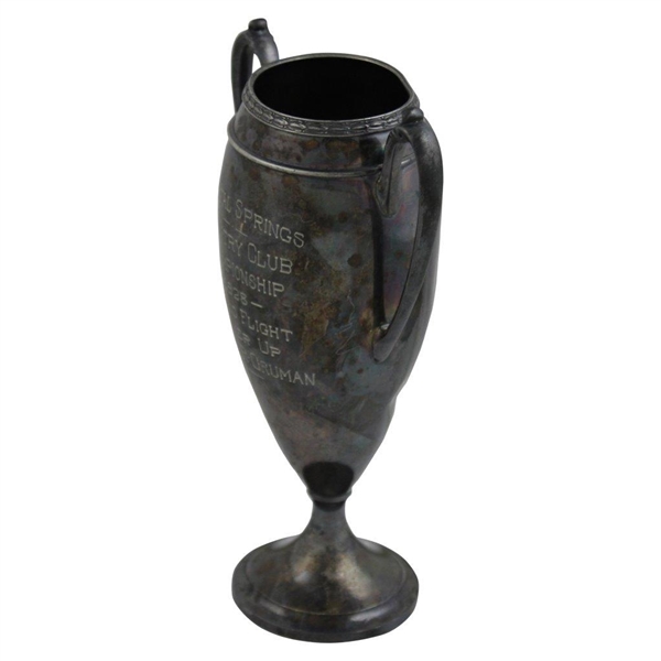 1928 Crystal Springs CC Championship Second Flight Runner-Up Trophy Won by Jerome Gruman