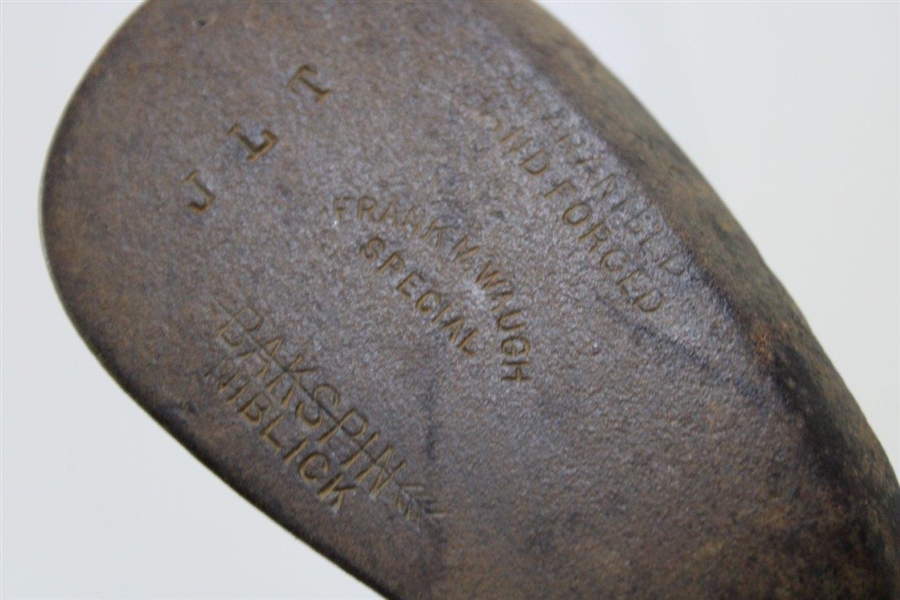 Frank M. Waugh Hand Forged Bakspin Niblick Engraved JLT