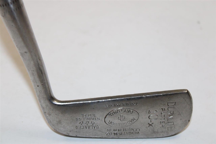 Macgregor Dayton Duralite Balanced Stainless Steel 10-X Putter