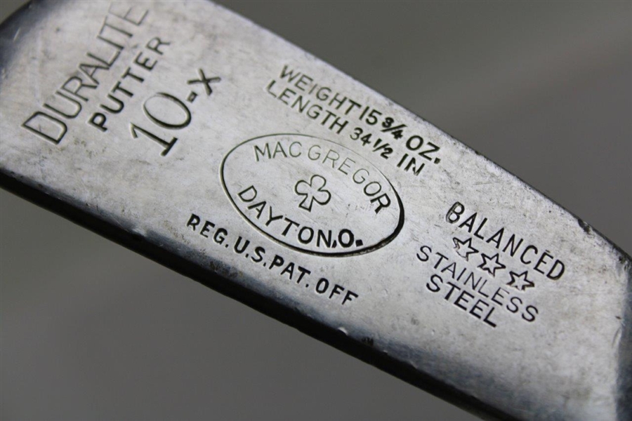 Macgregor Dayton Duralite Balanced Stainless Steel 10-X Putter
