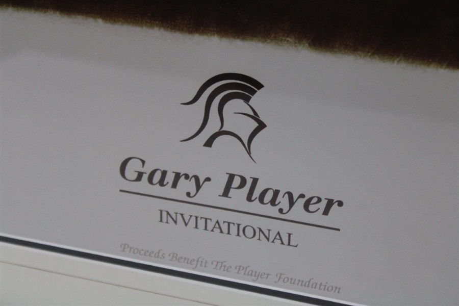 Big 3' Palmer, Nicklaus & Player Signed 2003 Gary Player Invitational Print - Framed JSA ALOA