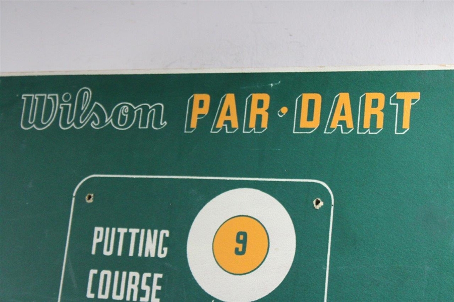 Classic Wilson Par Dart Particle Board Standup Game Board w/9 Putting Course Holes