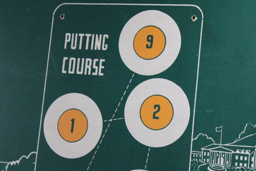 Classic Wilson Par Dart Particle Board Standup Game Board w/9 Putting Course Holes