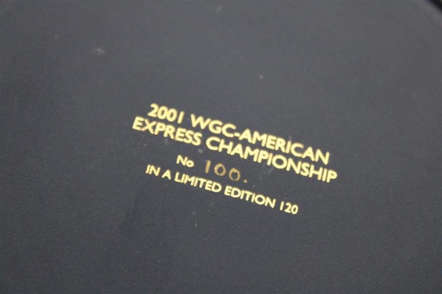 2001 WGC-American Express Championship Contestant Ltd Ed Wedgwood Plate  #100/120