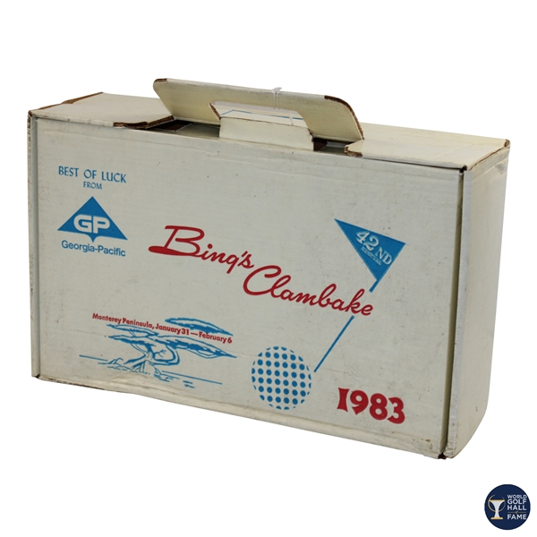 1983 Bing's Clambake Georgia-Pacific 'Best of Luck' Empty Presentation Box