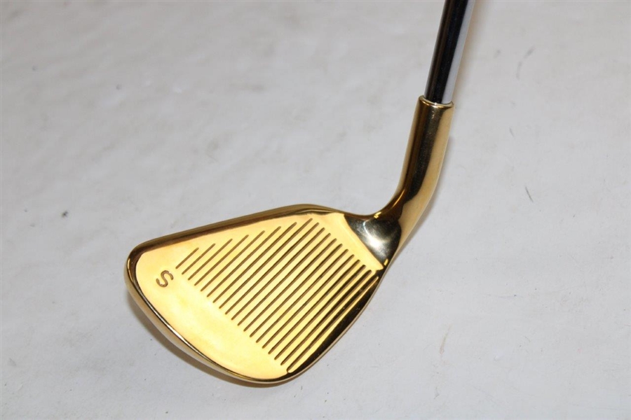 Jeff Maggert's Gold Plated Ping Eye 2 Sand Wedge for Holing Out For Walk Off Win- 1999 WGC