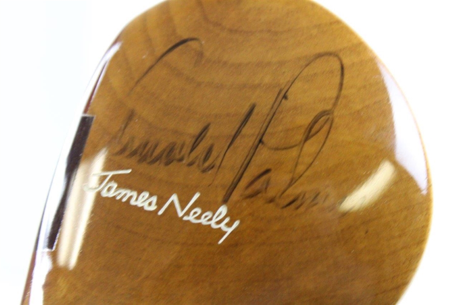 Arnold Palmer Signed Used James Neely King Bear Oil Hardened 'AP' Driver JSA ALOA