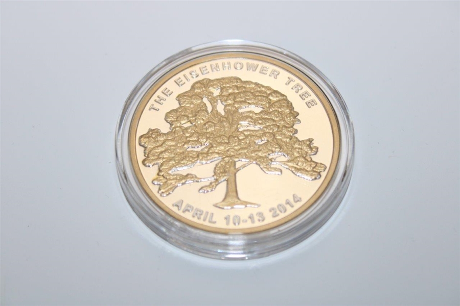 2014 Masters Tournament Ltd Ed Eisenhower Tree Coin #321/350 in Box