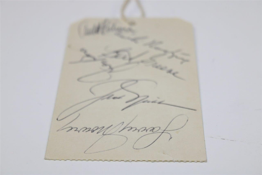 Nicklaus, Palmer & others Signed 1968 American Golf Classic Sunday Ticket JSA ALOA