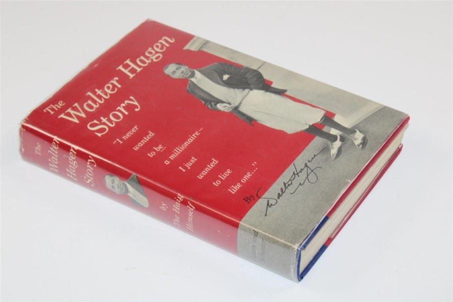 Walter Hagen Signed 1956 'The Walter Hagen Story' First Edition Book JSA ALOA