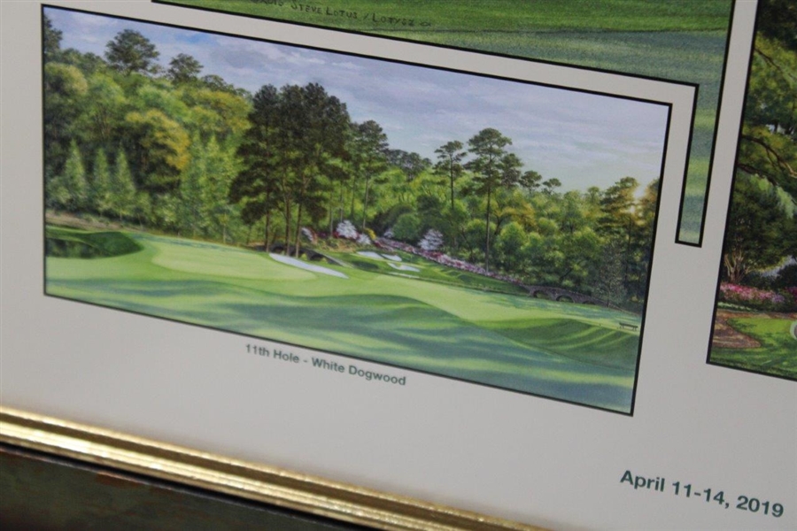 2019 Masters Commemorative Edition Framed Poster Signed By Artist 