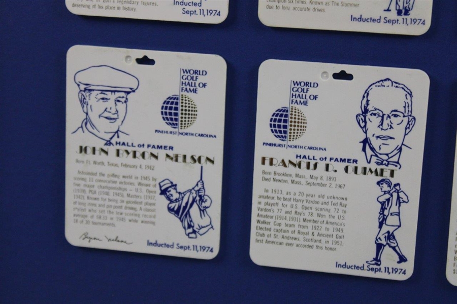 Hall Of Famers Bag Tag World Golf Hall Of Fame Display - Framed