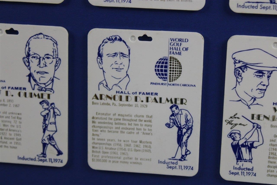 Hall Of Famers Bag Tag World Golf Hall Of Fame Display - Framed