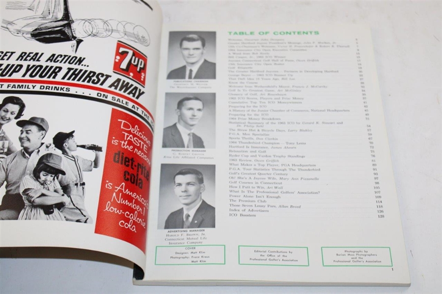 Ken Venturi Signed 1964 Insurance City Open Official Program JSA ALOA