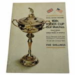 1965 Ryder Cup at Royal Birkdale Program