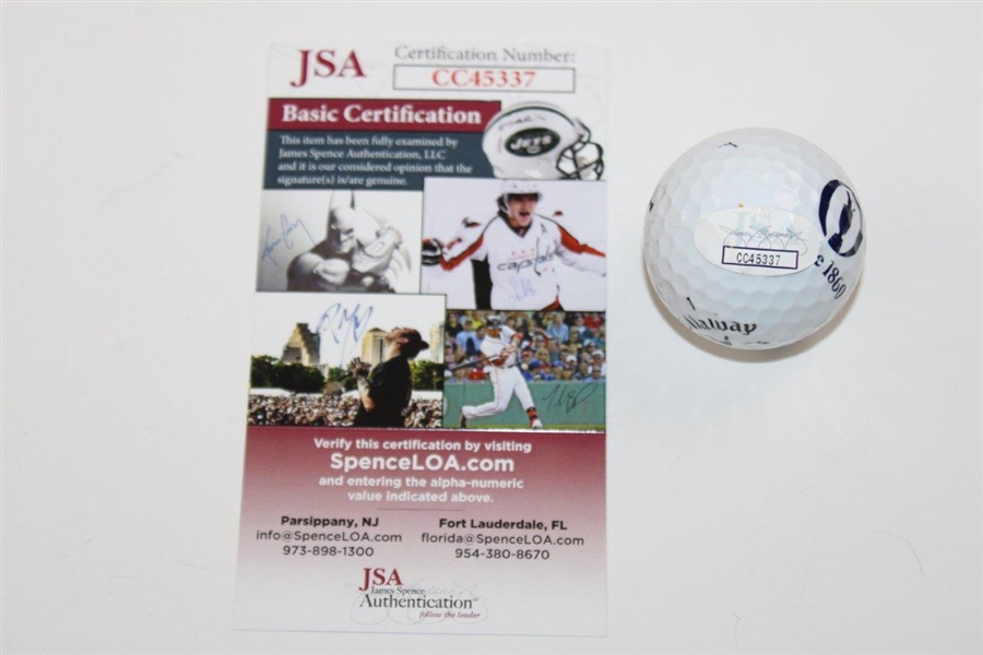 Johnny Miller Signed OPEN Championship Logo Callaway Golf Ball with '76' JSA #CC45337