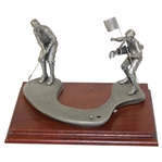 For The Match Limited Edition 64/5000 Pewter/Wood Sculpture By Artist Michael Roche