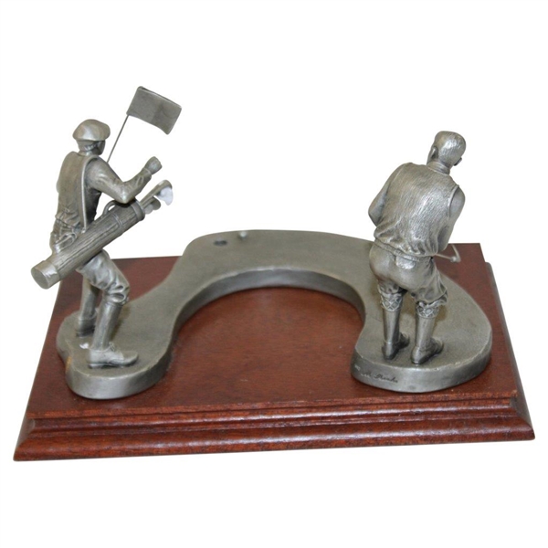 For The Match' Limited Edition 64/5000 Pewter/Wood Sculpture By Artist Michael Roche