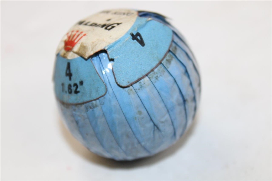 Vintage Spalding Silver King Golf Ball In Original Blue Wrapping
