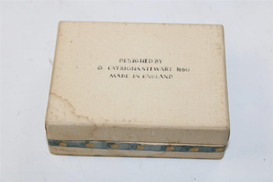 Catriona Stewart Hand Painted Trinket Box w/Figurine 