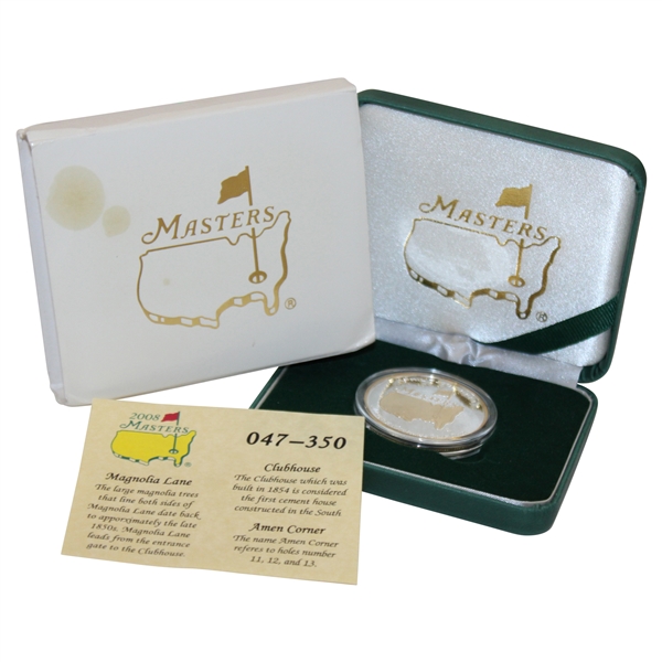 2008 Masters Tournament Clubhouse Coin LTD ED #47/350