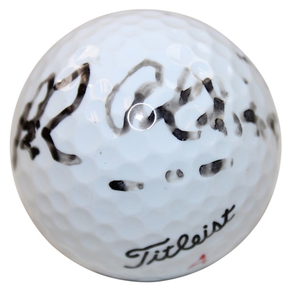 Peter Aliss Signed Titleist 4 Logo Golf Ball JSA ALOA