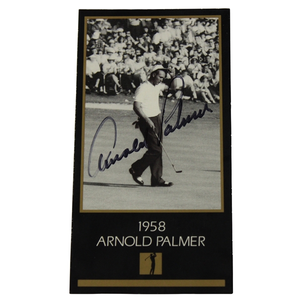 Arnold Palmer Signed 1993 The Champions of Golf '1958' The Masters Collection Card JSA ALOA