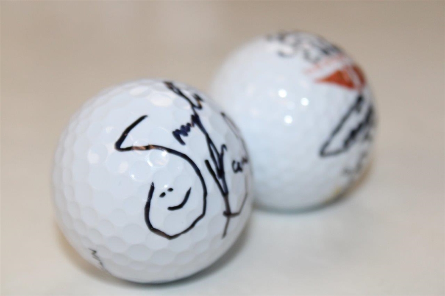 Colt Knost & Smylie Kaufman Signed Golf Balls JSA ALOA