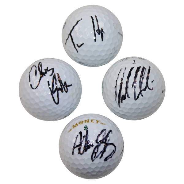 Adam Hadwin, Tom Hoge, Adam Svensson & Chris Kirk Signed Golf Balls JSA ALOA