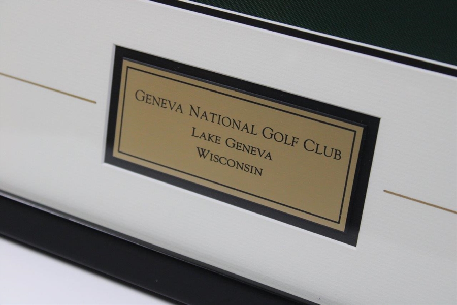 Geneva National Golf Club in Lake Geneva, Wi. Course Flag Logo - Framed