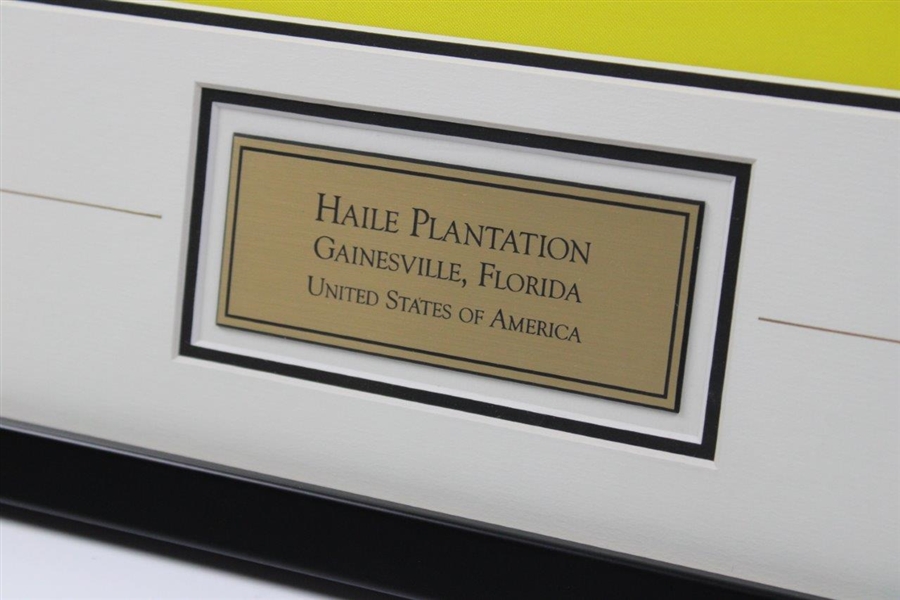 Haile Plantation Golf & Country Club in Gainesville, Fl. Course Flag Logo - Framed