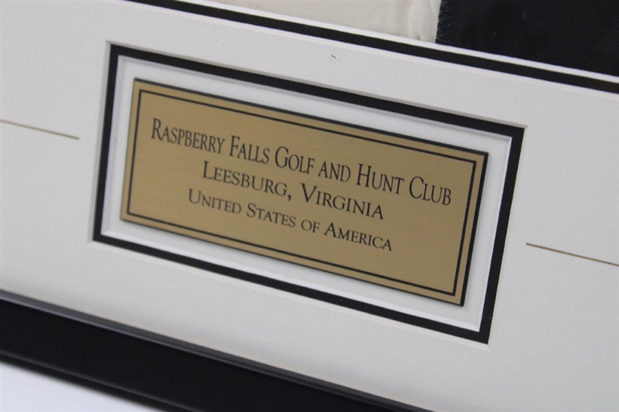 Raspberry Falls Golf & Hunt Club in Leesburg, Va. Course Flag Logo - Framed