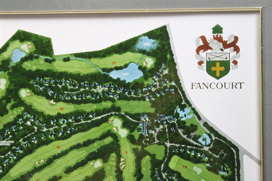 Gary Player Design Company Fancourt/George Aerial Display Map - Framed