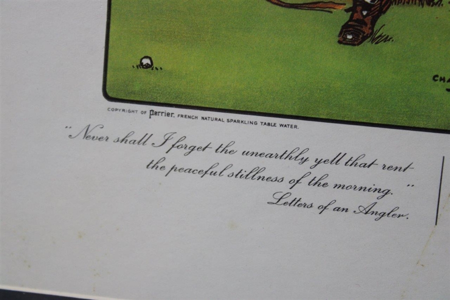 Crombie Rule XIII 'Worm Casts May Be Removed…Without Penalty' Perrier Display Print - Framed