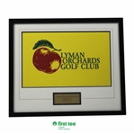 Lyman Orchards Golf Club in Middleford, Connecticut Course Flag Logo - Framed