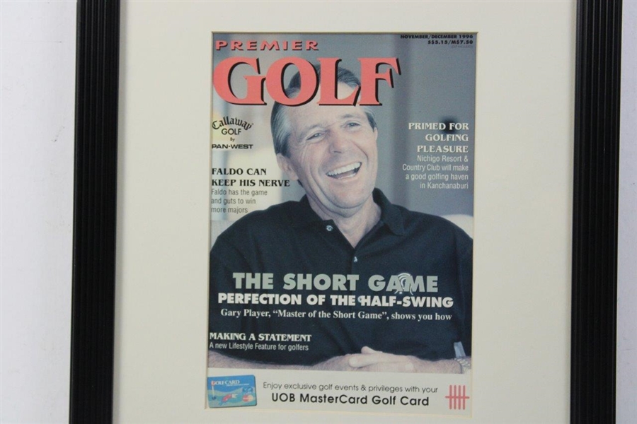 1996 Premier Golf with Gary Player on Cover Magazine - Framed