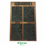 Golf Magazine Top 100 Courses You Can Play - 2002-2004 Wood Plaque