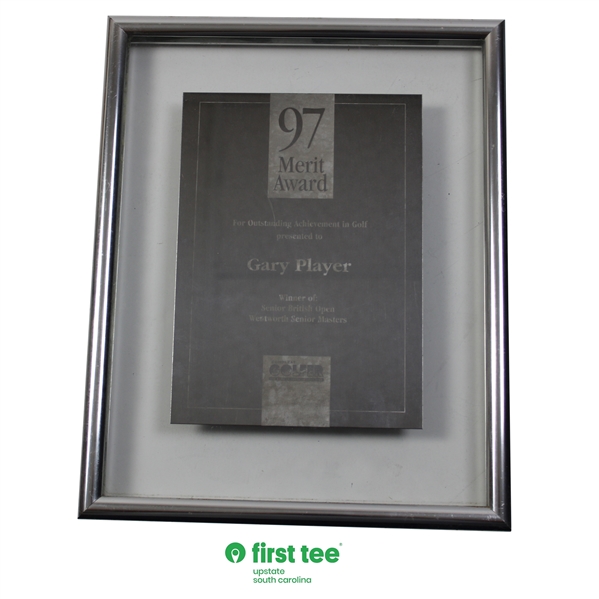 97 Merit Award' Presented to Gary Player from Compleat Golfer - Framed