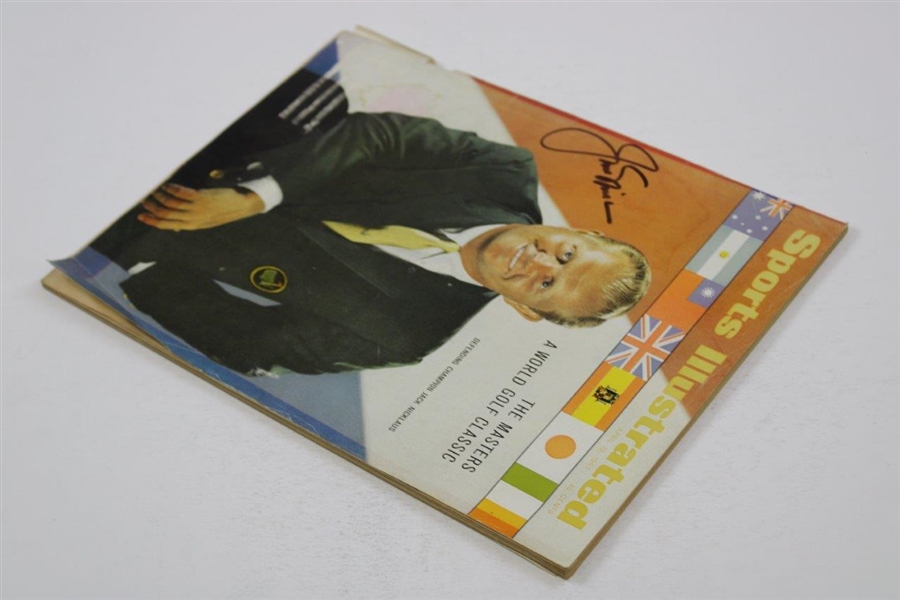 Jack Nicklaus Signed 1967 Sports Illustrated Masters Preview Magazine JSA ALOA