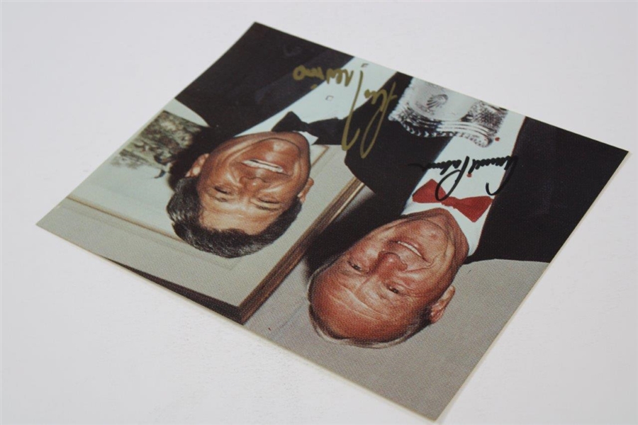 Arnold Palmer & Lee Trevino Signed Photo JSA ALOA
