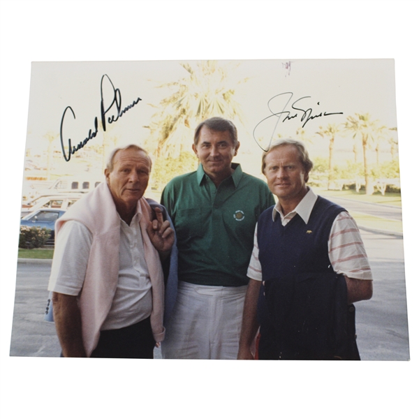 Arnold Palmer & Jack Nicklaus Signed Photo JSA ALOA