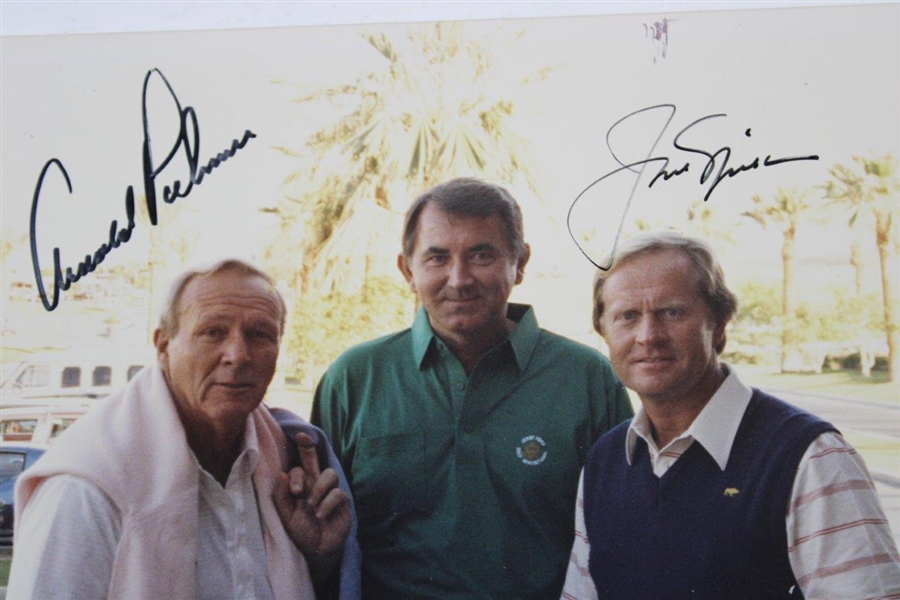 Arnold Palmer & Jack Nicklaus Signed Photo JSA ALOA