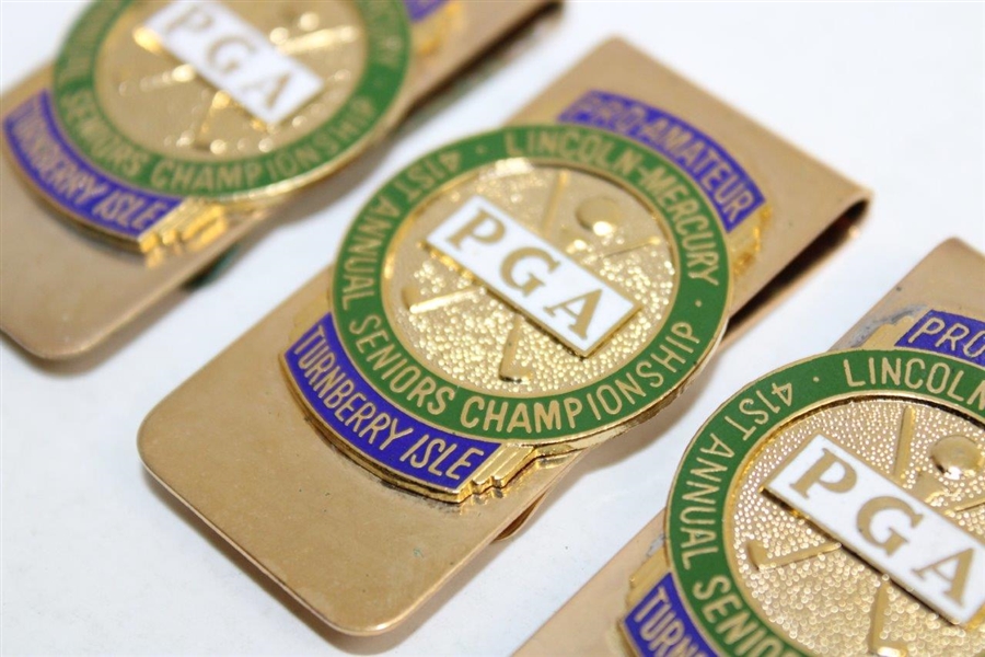Three (3) PGA of America Seniors Pro-Amateur Championship at Turnberry Isle Clips/Badges
