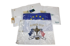 2x 2009 President Cup Flags, Ryder Cup Flag, & European Union Flag