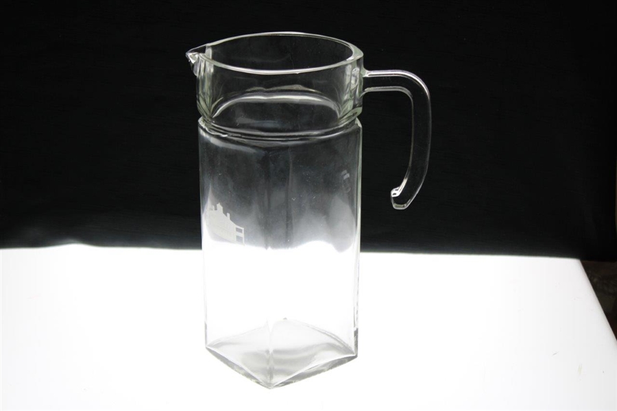 Augusta National Golf Club Large Glass 'Clubhouse' Logo Pitcher